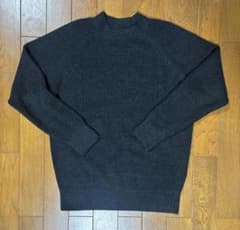 UNIQLO ウォッシャブルミドルゲージクルーネックセーター ダークグレー XLのサムネイル