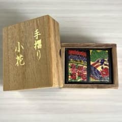 未開封/黒裏】京都 松井天狗堂 手摺り 花札 小花 木箱 解説書付 レア
