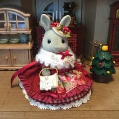 クリスマスのドレス☆シルバニアファミリー☆お母さんサイズのサムネイル
