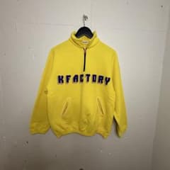 K-FACTORY ハーフジップトレーナー イエロー　池田ノブオ K-FACTORY ハーフジップトレーナー イエロー 池田ノブオ - メルカリ