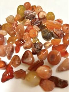 天然石 タンブル ルース まとめ売り 茶系〜オレンジ系①のサムネイル