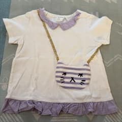can40 猫ポケット 半袖Tシャツ 110サイズのサムネイル