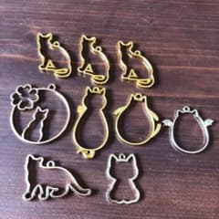 レジン　枠　猫　ねこ　ネコのサムネイル