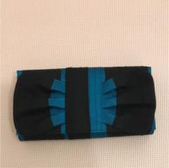 未使用 100%シルク クラッチバックのサムネイル
