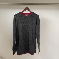 Woolrich クルーネック ニット セーター グレー 古着のサムネイル