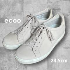 ECCO クラシック スニーカー 本革 GRAVEL/LIMESTONE 39 - メルカリ