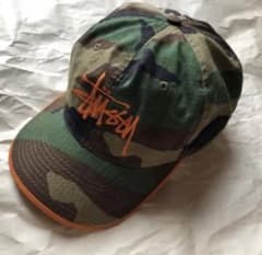 USA製　old stussy スナップバックキャップ帽子迷彩美品　鬼レアのサムネイル