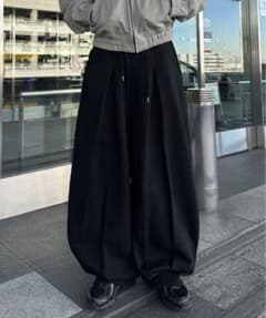 【EPNK】Vertical Tuck Sweatpants / Black Size M Immediate Purchase