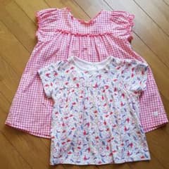 プチバトー シャツ2点 86cm/80cmのサムネイル