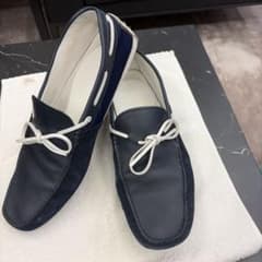 TOD'S トッズ レザー スエード ローファー ネイビーのサムネイル