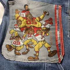 希少！platinum fubu プラチナムフブ　刺繍パンツのサムネイル