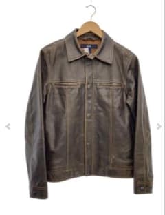 h*e様 OLD GAP オールドギャップ レザージャケット ブラウン - メルカリ