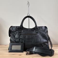 BALENCIAGA The City 115748 Y2k Bag Black - メルカリ