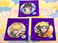 NARUTO 木の葉マーケット　缶バッジ　ナルト　ミナト　サスケのサムネイル
