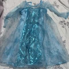 キッズドレス エルサ　スパンコール　アナと雪の女王　ディズニーストア　ハロウィンのサムネイル