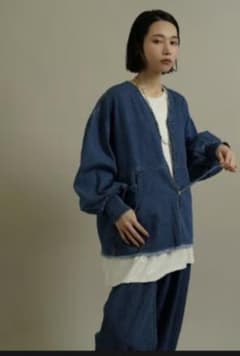 CYAN TOKYO ドレープPKデニムZIP JKのサムネイル