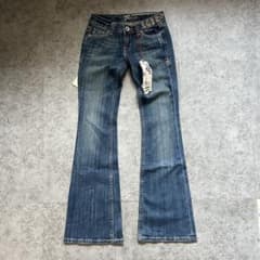 未使用級【miss me】（25）フレアデニム ブーツカット スタッズ Y2K