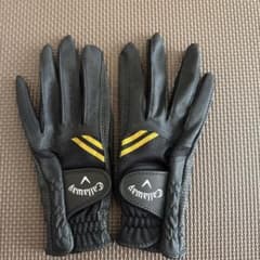 Callaway レディース ゴルフグローブ 指先なしネイル両手用 ブラックのサムネイル