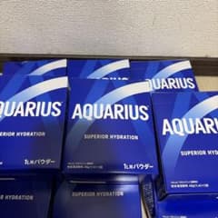 AQUARIUS パウダー 1L用 5袋入x10箱 粉末清涼飲料のサムネイル