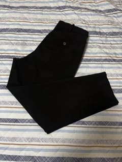 UNIQLO スマートアンクルパンツ２WAYストレッチウールライク　メンズＭ　黒のサムネイル