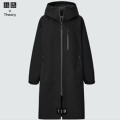 本日値下げ✴︎Theory ブラック ブロックテックコート Sのサムネイル