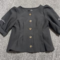 JENNI love パフスリーブ 半袖ブラウス ブラックのサムネイル
