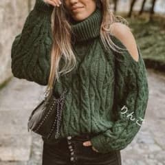 ZARA ケーブル ニット カットアウト セーター 新品タグ付き