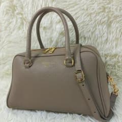 極美品】クリスチャンヴィラ 2way ミニボストン ショルダーバッグ 