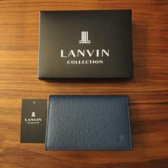 未F.Kento様使用　LANVIN　ランバン名刺入れ　ダークブルーのサムネイル