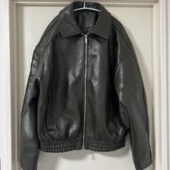 ZARAフェイクレザー ジップアップ ブルゾンのサムネイル