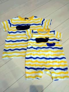 兄弟おそろ　70&110 moujonjon夏服のサムネイル