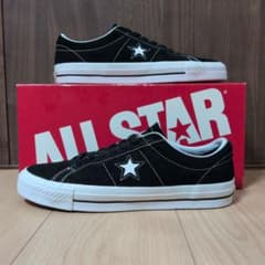 【US9】ワンスター　黒×白　スエード　cons ALL STAR #X86Y US9】ワンスター 黒×白 スエード cons ALL STAR #X86Y - メルカリ