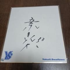 元Yakult Swallows53五十嵐亮太選手直筆サイン色紙 元Yakult Swallows53五十嵐亮太選手直筆サイン色紙 - メルカリ