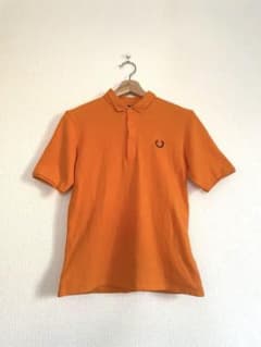 RAF SIMONS フレッドペリーコラボ ポロシャツ ホワイト/オレンジ ラフシモンズ フレッドペリー ポロシャツ メンズ・レディース - メルカリ