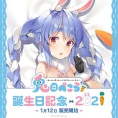 ホロライブ 兎田ぺこら 誕生日記念 2021 アイマスク 抱き枕カバー セットのサムネイル
