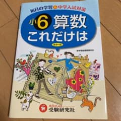 小学 これだけは 算数6年のサムネイル