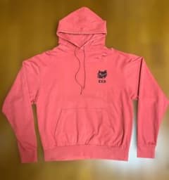 BORN x RAISED ロゴ プルオーバー パーカー M コーラルピンク
