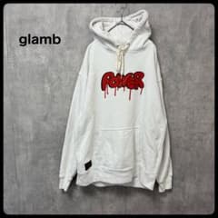 glamb チェンソーマン パワー パーカー ホワイト LARGE - メルカリ