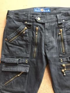 blackmeans zip pants 黒のサムネイル