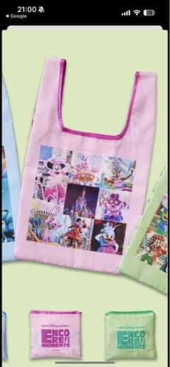 Disney モーメンツ展　エコバッグ　ピンクのサムネイル