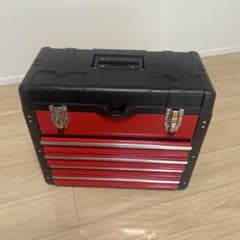 【美品】赤×黒 ツールボックス 工具箱 5段引き出し 大容量 DIY 整備のサムネイル