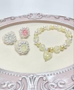 キッズ用　ビーズリング＆ブレスレットセットのサムネイル