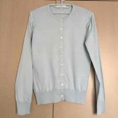 【らっぴーさん専用】JOHN SMEDLEYの水色カーディガンのサムネイル
