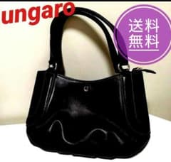 【美品】ユーバイウンガロ 2way ハンドバッグ ショルダーバッグ 本革 黒のサムネイル