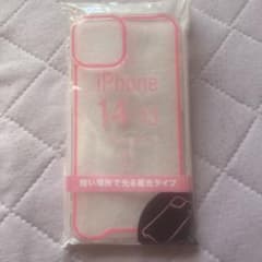 iPhone 14/13用 蛍光スマホケース ピンクのサムネイル