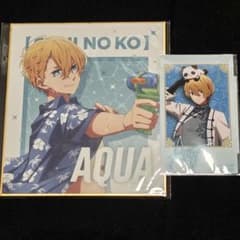 Oshi no Ko Panda Lottery Hoshino Aqua D Prize Shikishi Bonus Prize Mini Bromide