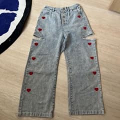 ハート　デニムパンツ　子供のサムネイル