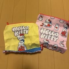 ハローキティエッジーバラエティーコレクション スクエアポーチ 2点セット キティのサムネイル