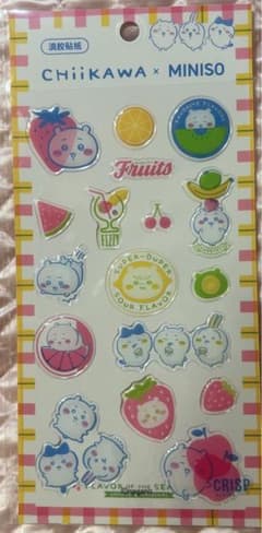 ちいかわ MINISO コラボ ぷっくりシール ステッカー②のサムネイル