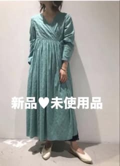 ♥︎新品♥︎ヌキテパ　ミントグリーン　カシュクールワンピース　ターコイズ ♥︎新品♥︎ヌキテパ ミントグリーンワンピース ターコイズブルー